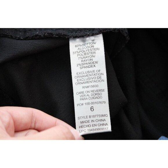 Democracy Ab Solution Jeans Size 6 Black Stretch Denim Slimming Comfort - Picture 12 of 12